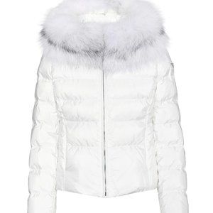 Prada Down Jacket Fur Hood Coat / Puffer Coat Size: 42 / S-M